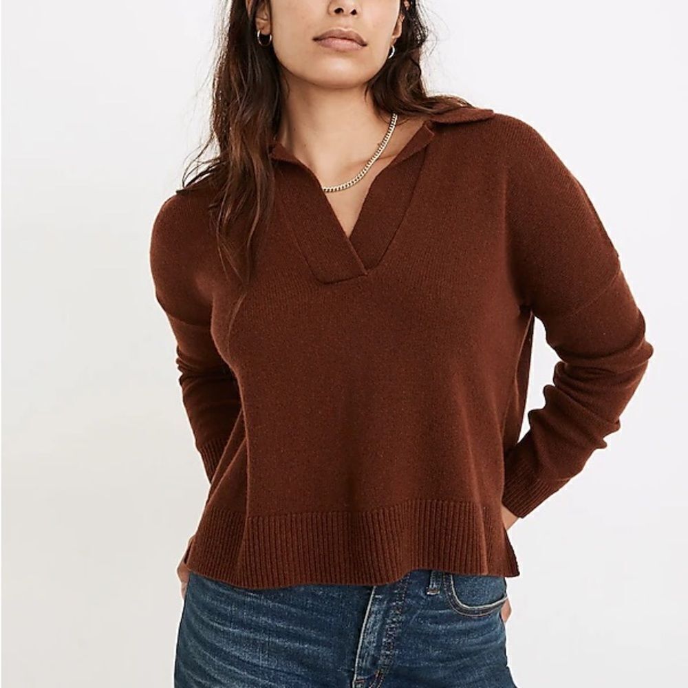 Madewell Davie Polo Sweater XS